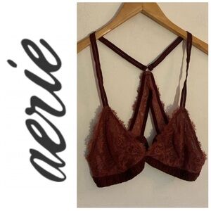 Aerie mauve lace bralette L